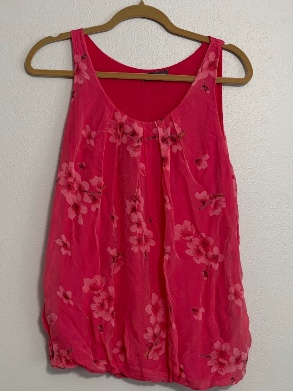 Grey violet sleeveless sheer blouse small